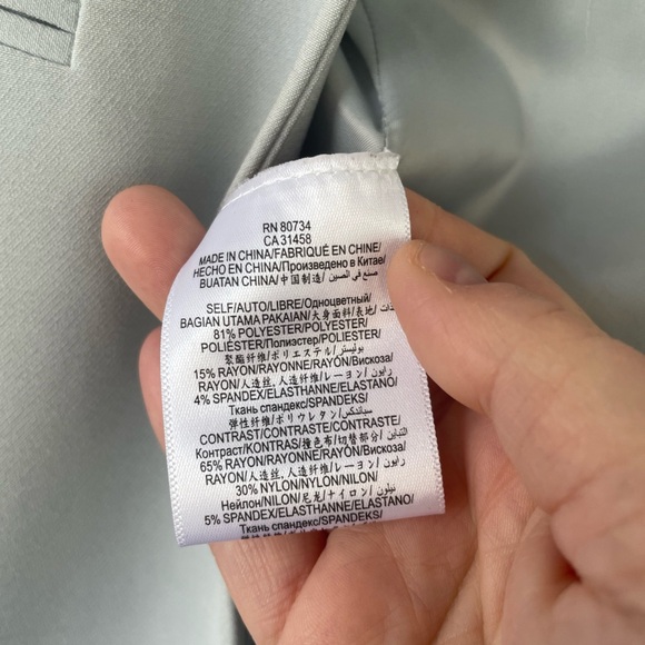 BCBGMAXAZRIA Women's Derek Sky Blue Blazer Size Small - Picture 3 of 5